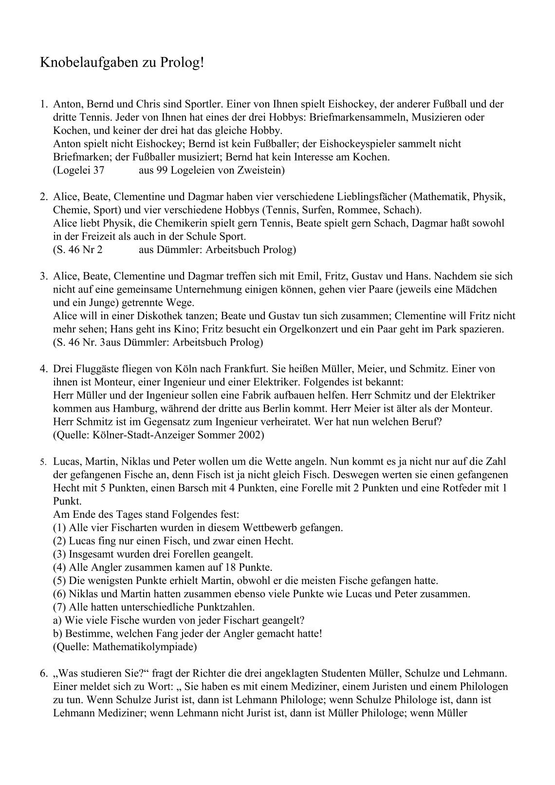 arbeitsbuch prolog